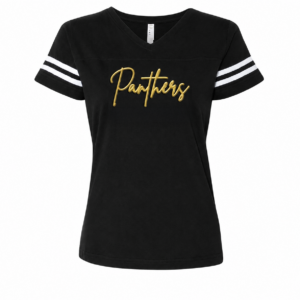 Ladies Panther Gold Puff Jersey T-Shirt